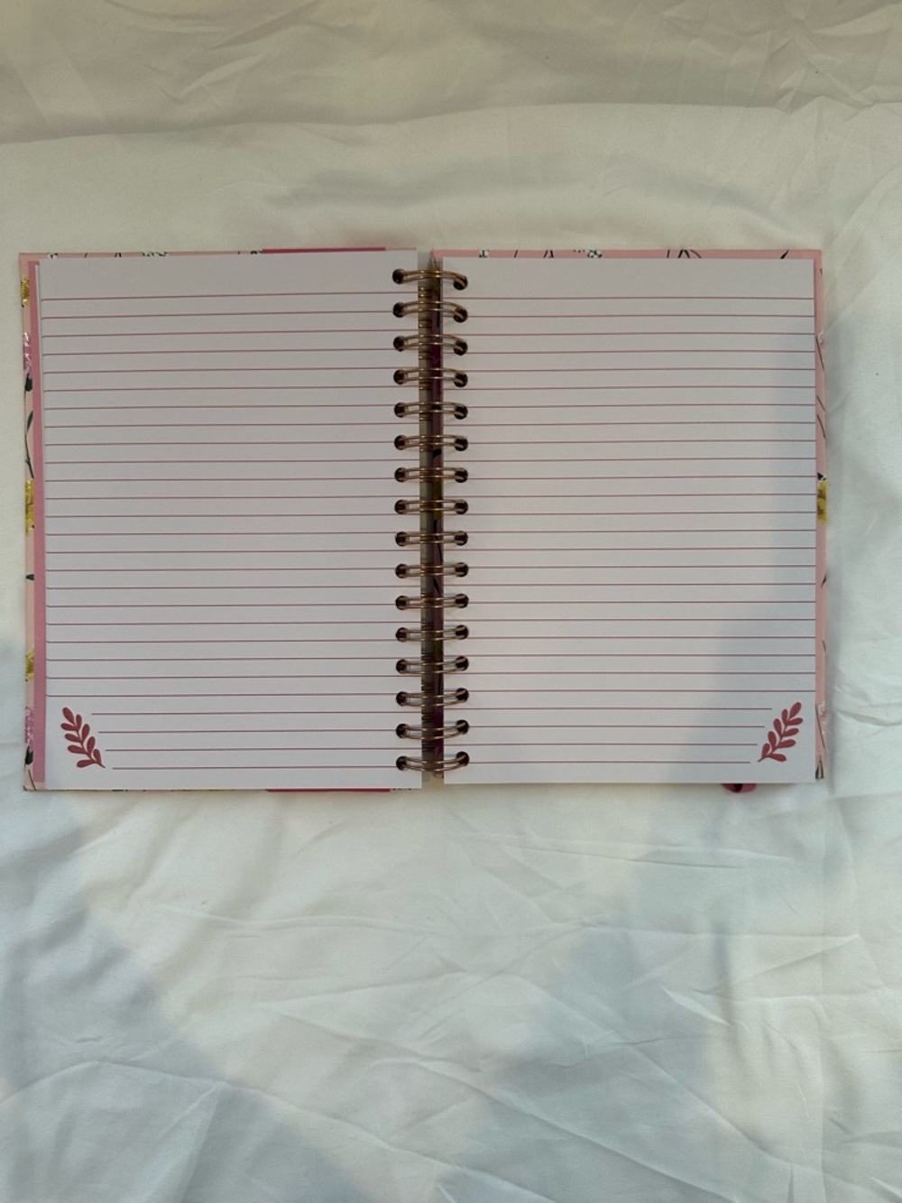 Pink Floral Spiral Notebook – “Be Still” with Gold Daisy Pen & Stickers - Picture 3 of 6
